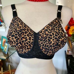 🐆 Rago Shapewear Leopard Bra Pinup Classic Madmen Sexy Retro